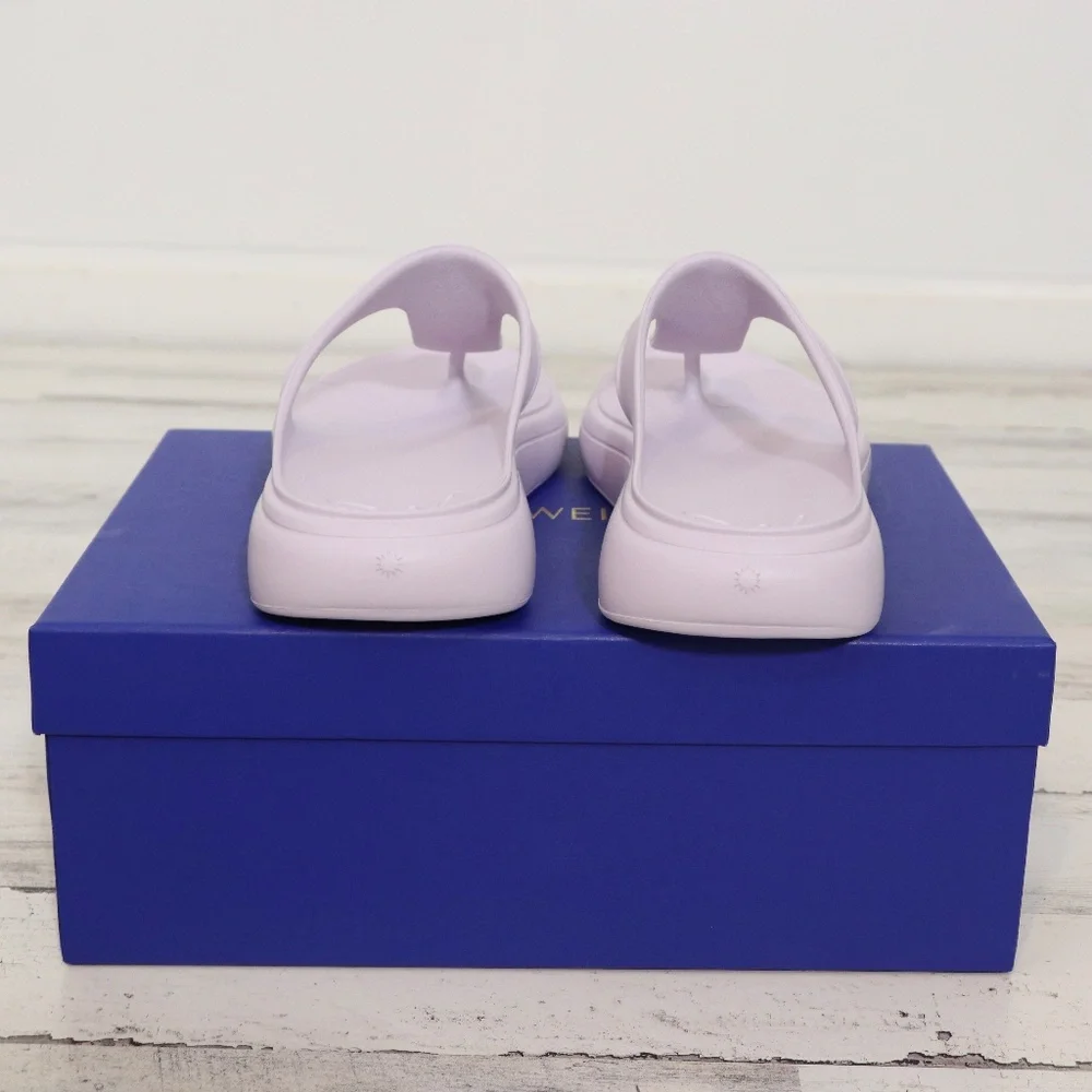 Stuart Weitzman Stuflex T-Strap Slide in Wisteria Women's Size 9 New in Box